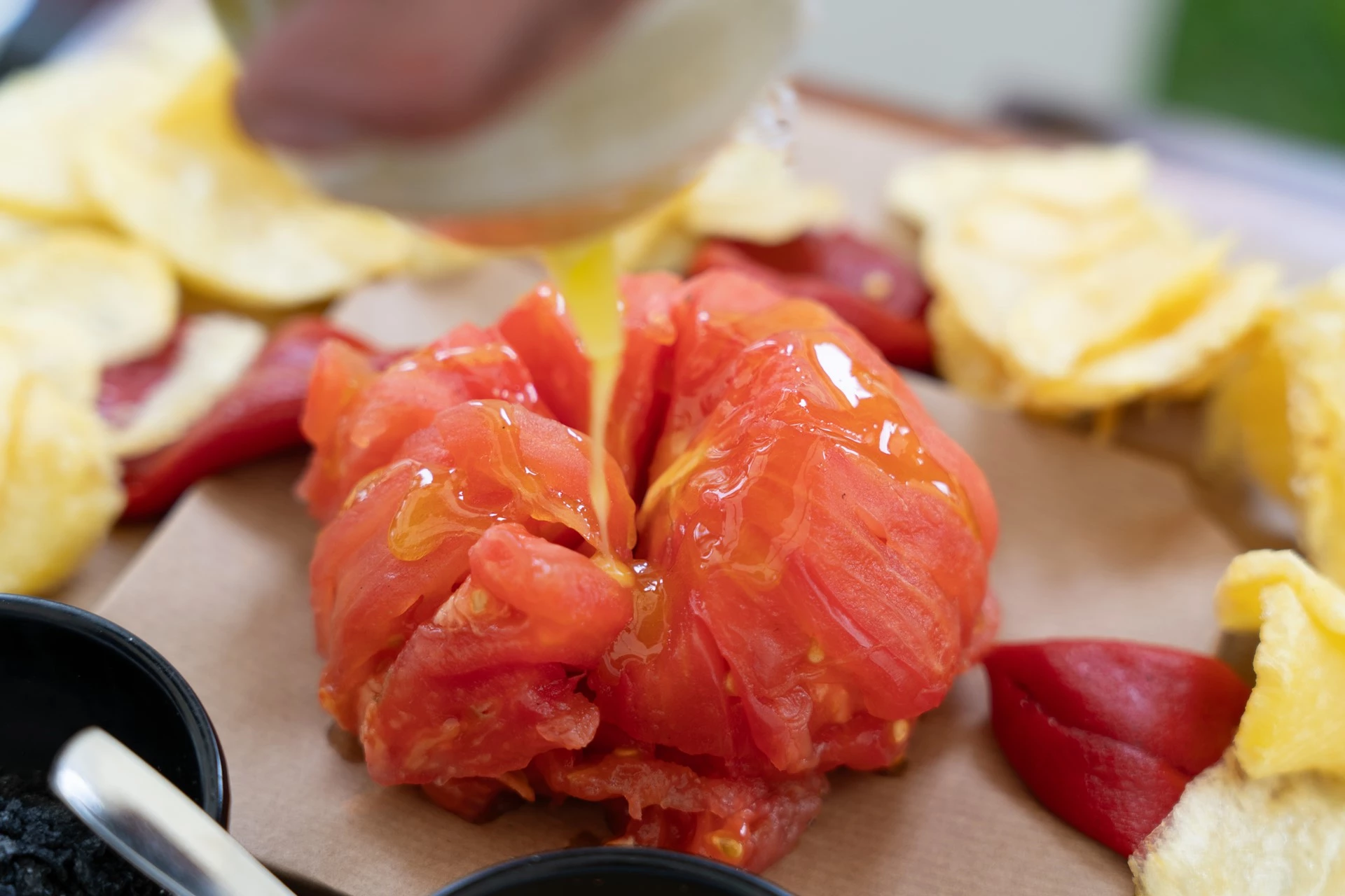 Fotografía profesional de canapé de Salmon